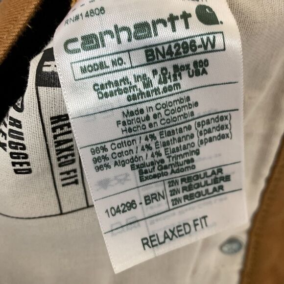 NWT Carhartt Women’s Rugged Flex Relaxed Fit Twill Double Front Work Pants 22W - Picture 15 of 16